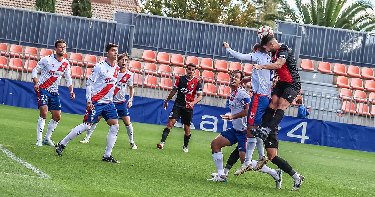 El Melilla resiste al empuje del Rayo Majadahonda