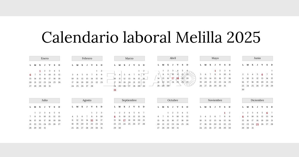 La Fiesta del Sacrificio y la Pascua serán festivos en Melilla en 2025