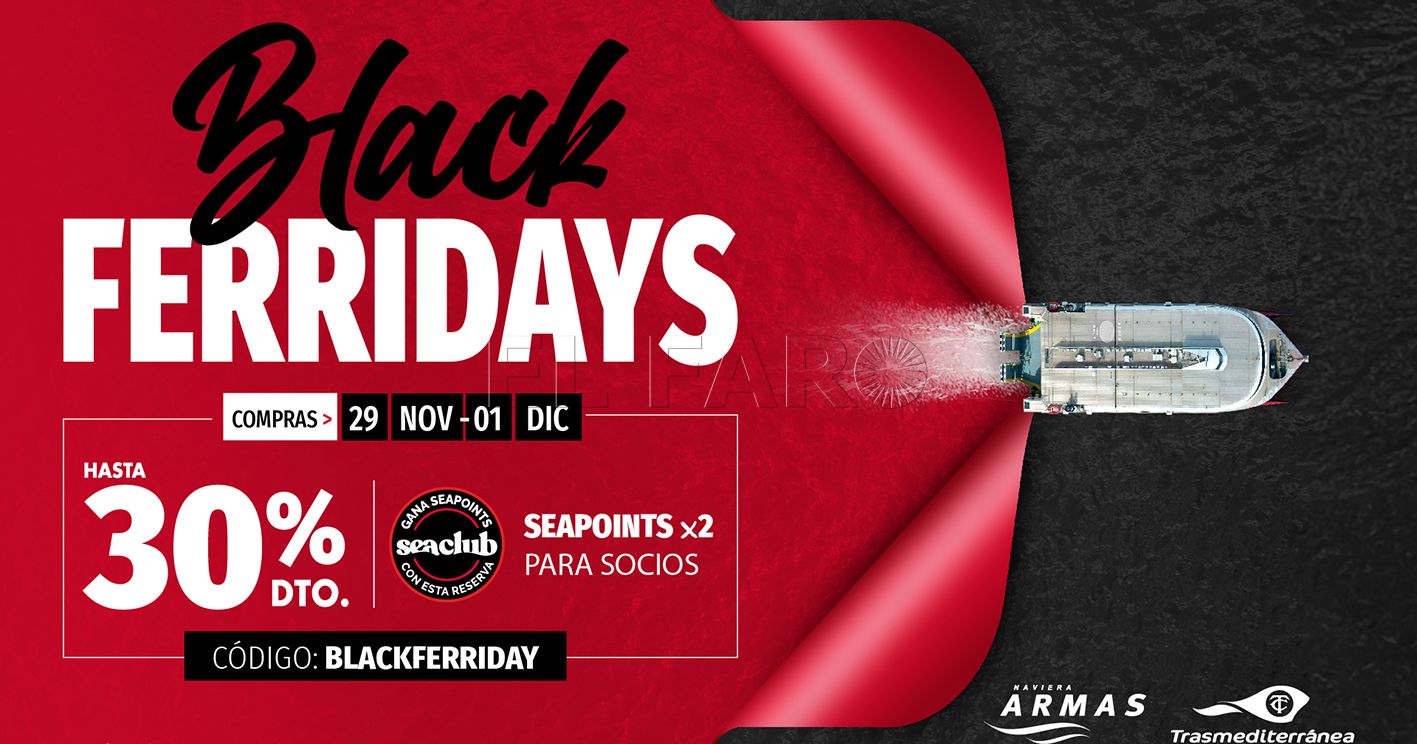 Armas Trasmediterránea lanza una promoción por el Black Friday con descuentos de hasta el 30%
