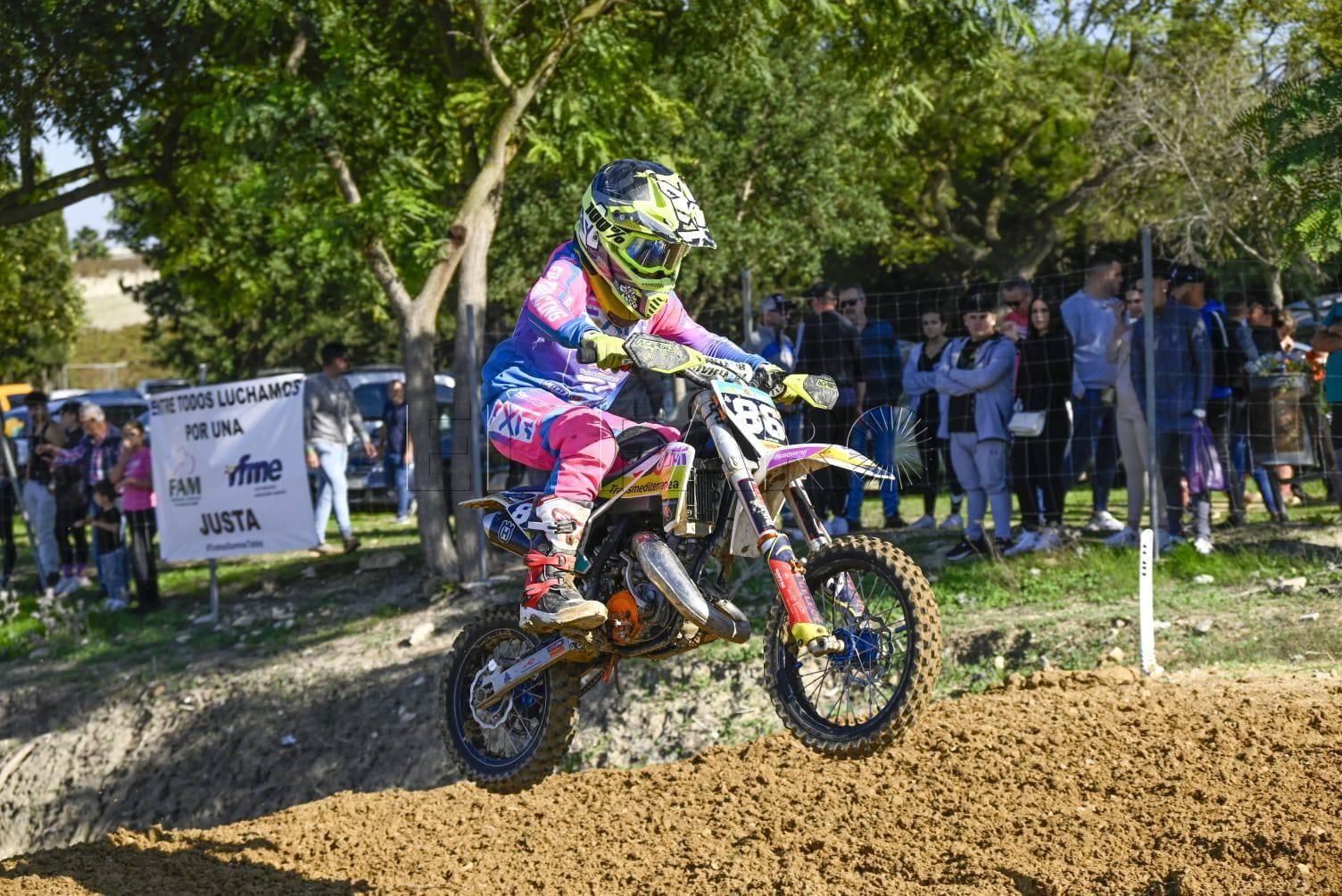 El motocross melillense se luce en una de las pruebas del Andaluz de este año
