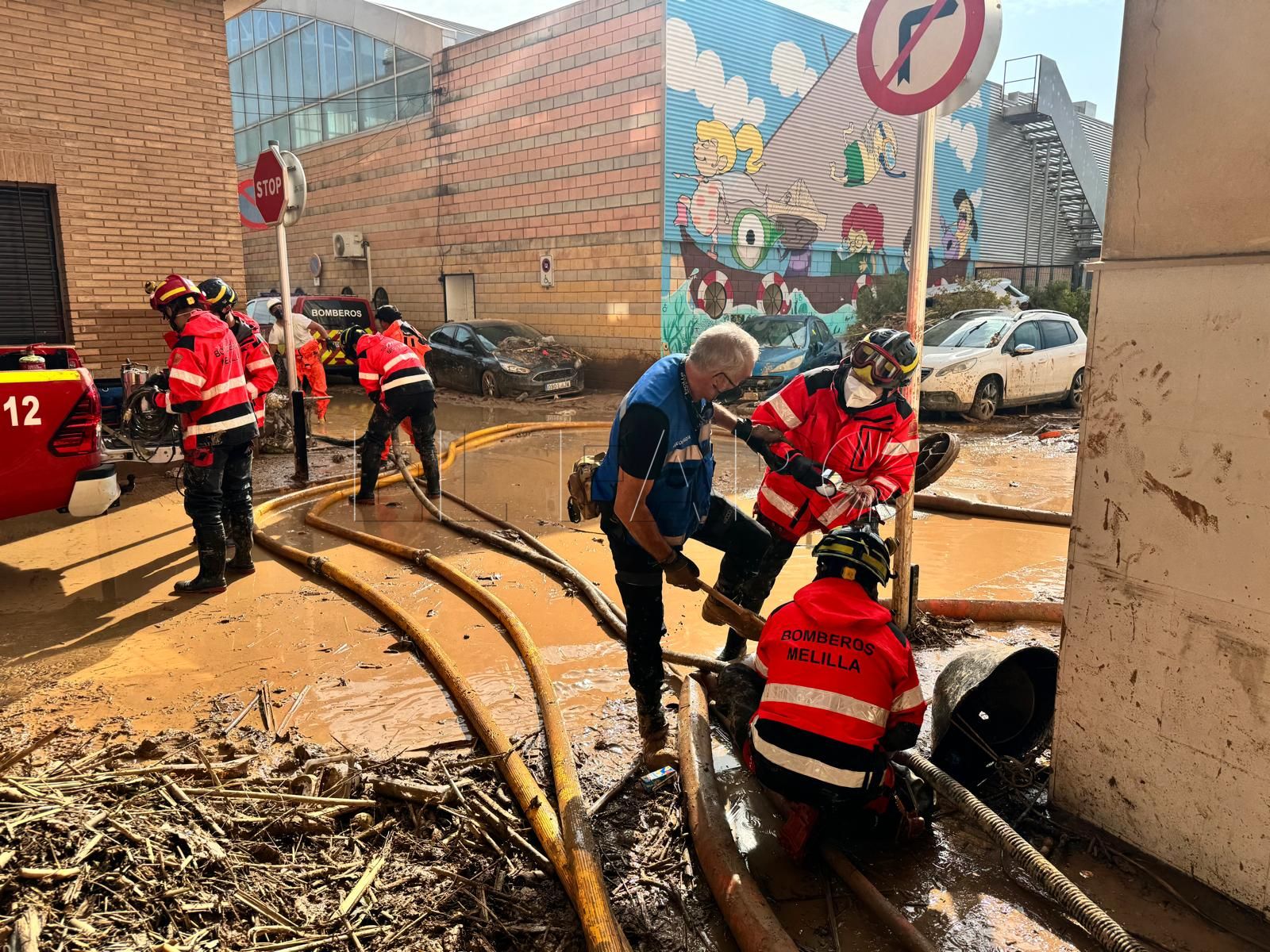 Los bomberos melillenses hablan de "escenario catastrófico" en Valencia