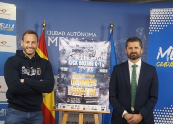 Javier Leiva junto a Miguel Ángel Fernández Bonnemaisón, durante el acto de presentación.