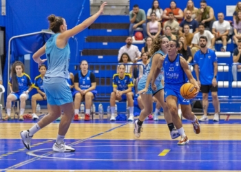 Macarena D’Urso durante uno de los primeros partidos de la presente temporada en la que es su segunda campaña como jugadora lasaliana.