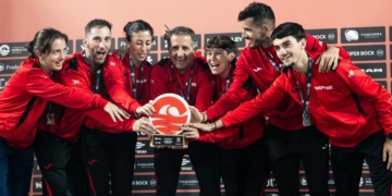 Imagen de los miembros del equipo español, con la melillense María Martínez Serón en sus filas, que se han proclamado subcampeones en la Copa del Mundo disputada en Sao Paulo (Brasil).