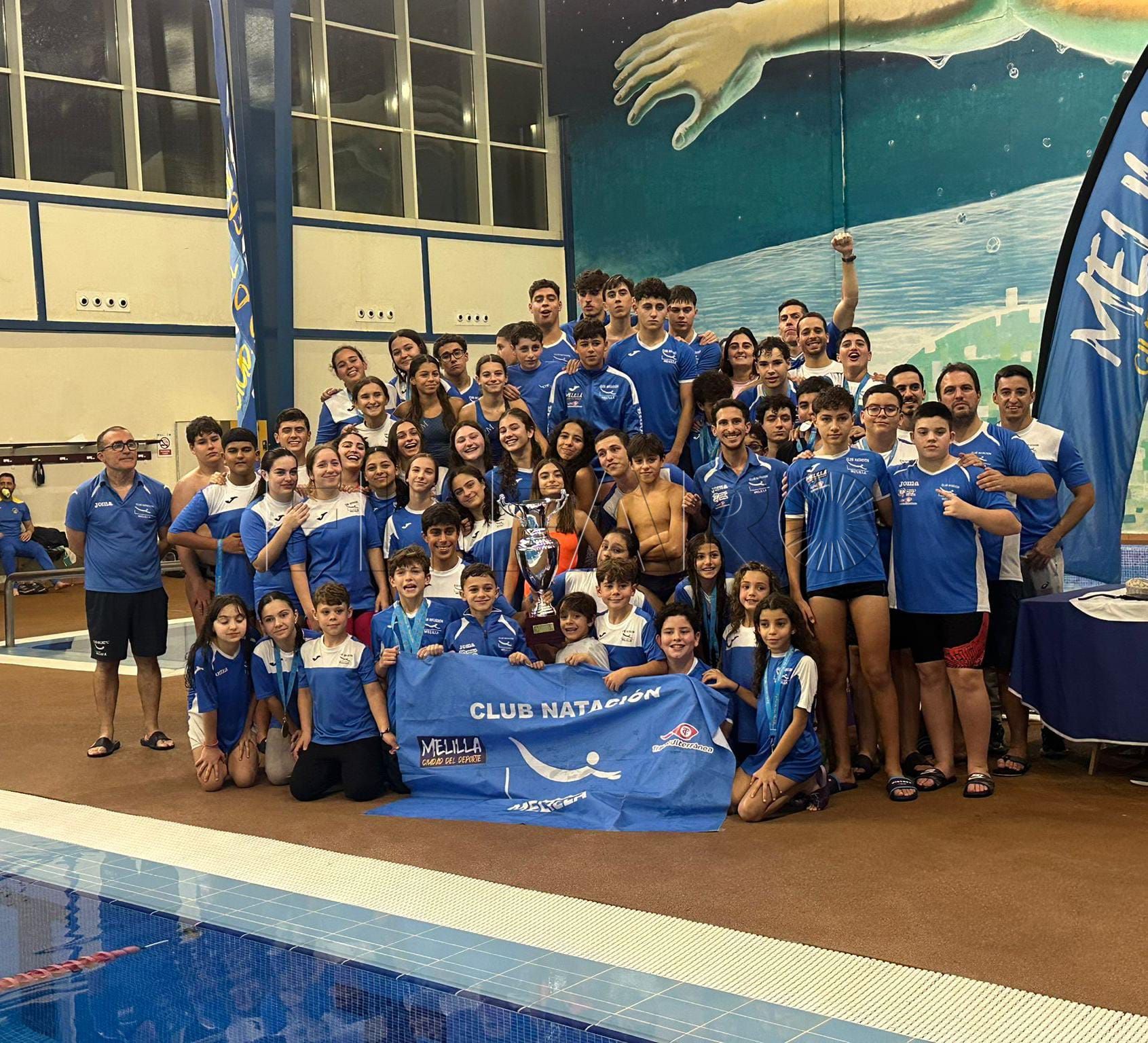 El Club Natación Melilla fue el triunfador en el Trofeo de Navidad