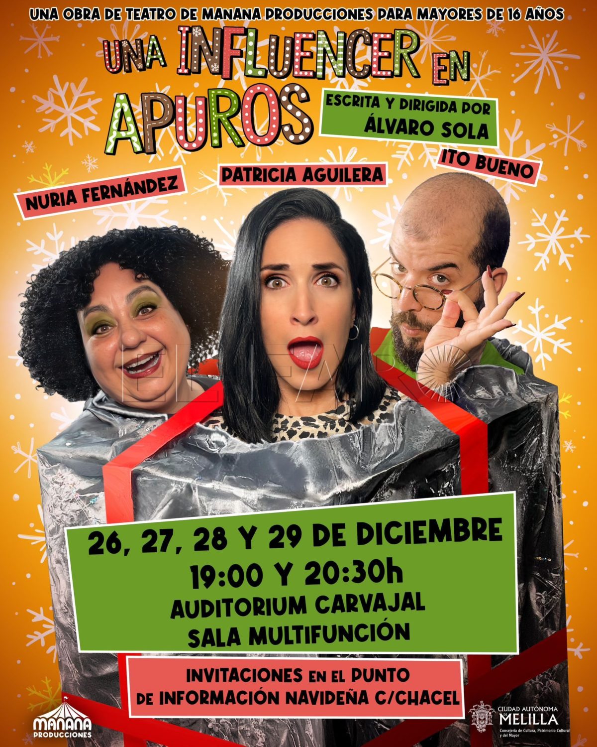 'Una influencer en apuros', la nueva obra de Álvaro Sola que se estrena el 26 de diciembre