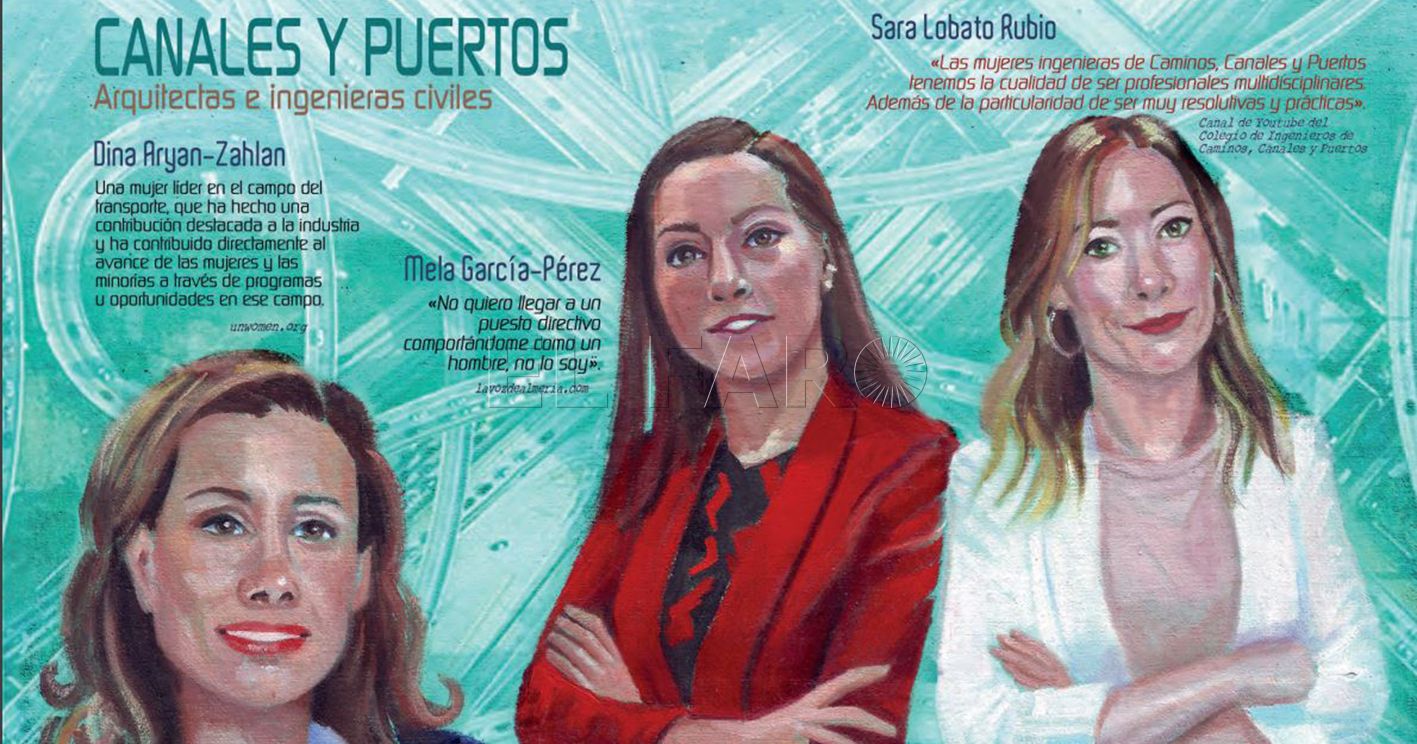 SATE dedica su calendario de diciembre a ingenieras civiles de canales y puertos