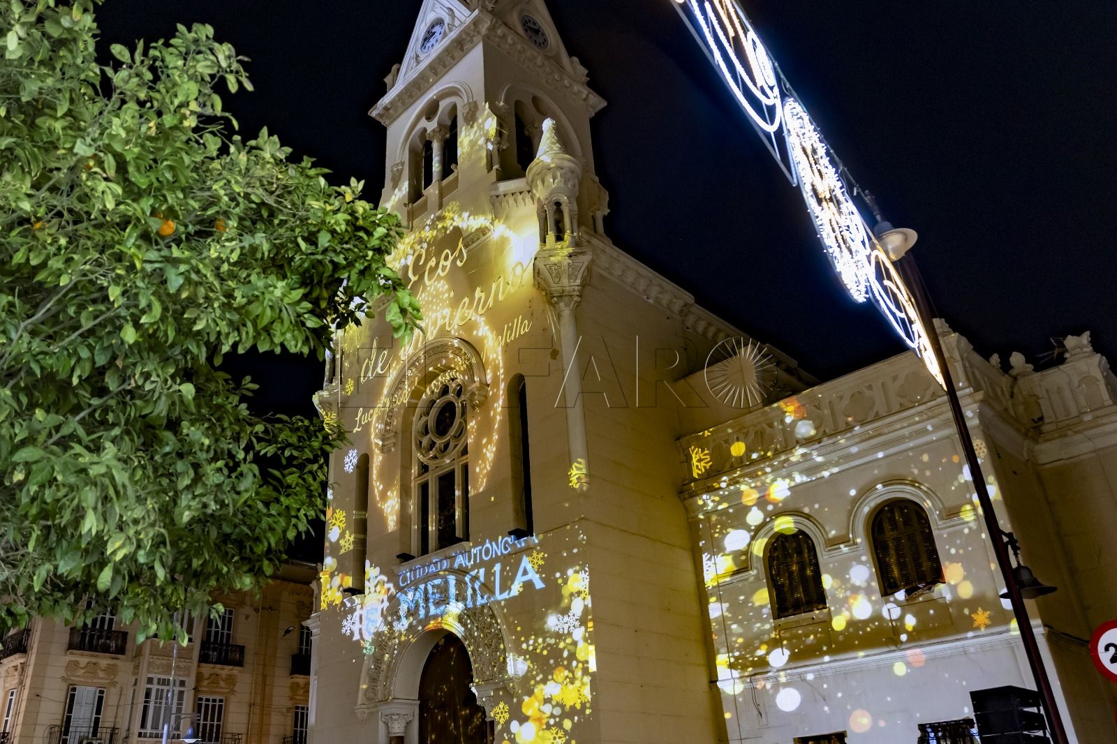 Videomapping en el Sagrado Corazón hasta el día 3 de enero