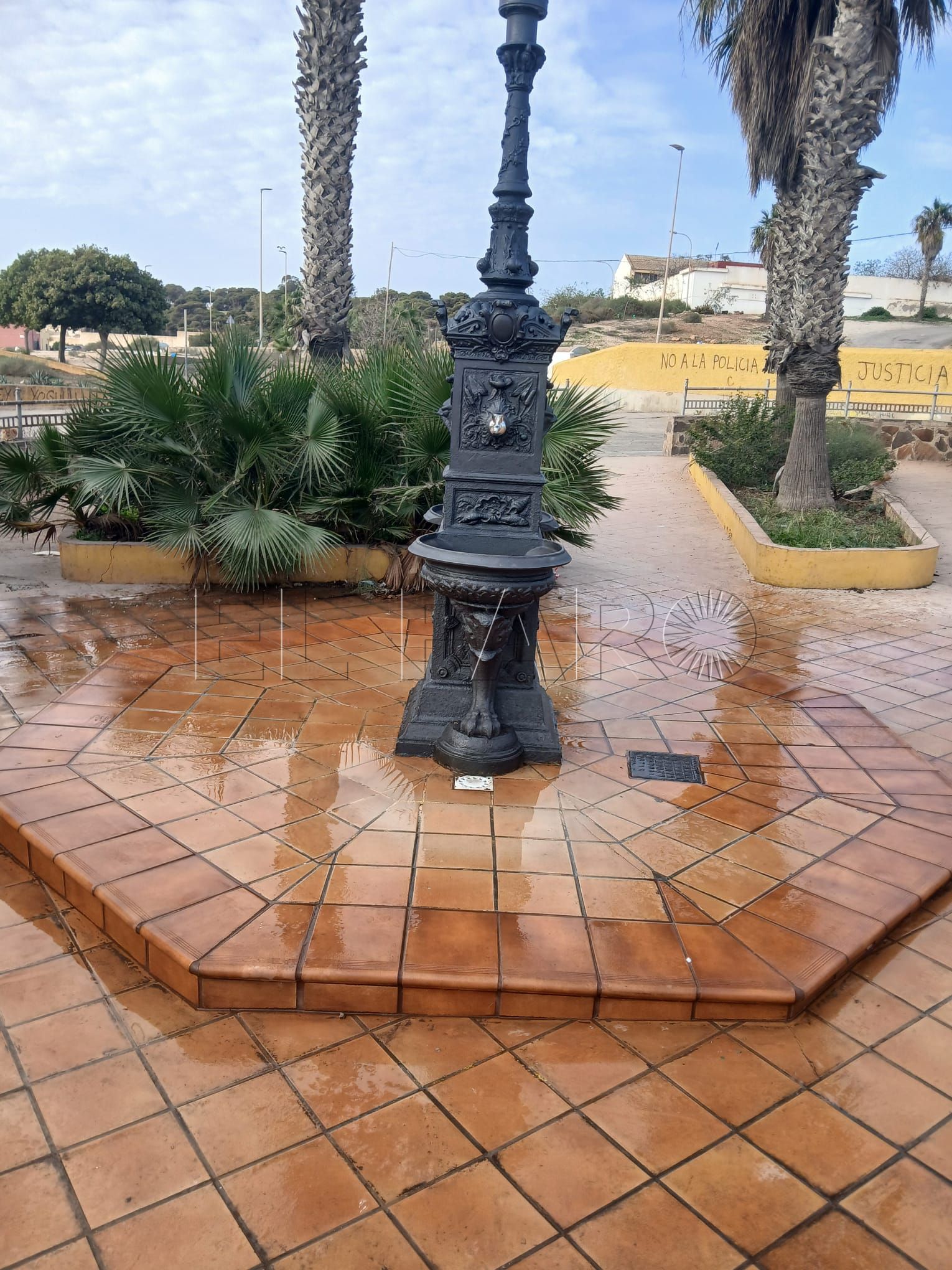 Arreglada y adecentada la fuente de Cabrerizas