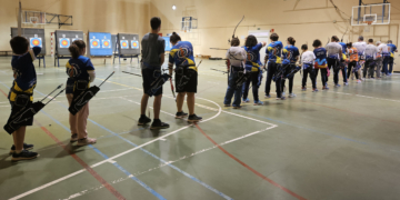 Imagen de los arqueros melillenses que tomaron parte en la tirada del pasado sábado.