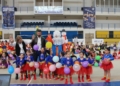 El Festival de Gimnasia Rítmica de Navidad llenó de color el pabellón