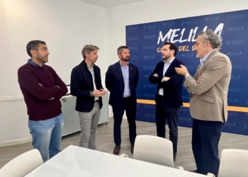 En el encuentro de trabajo que se llevó a cabo se abordó la importancia del partido y se ahondó en futuras sinergias entre la Federación y Melilla Ciudad del Deporte.