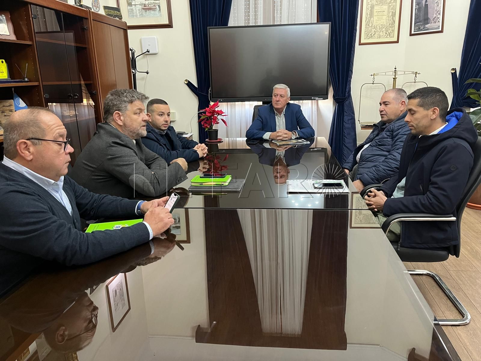 Reunión con los taxistas