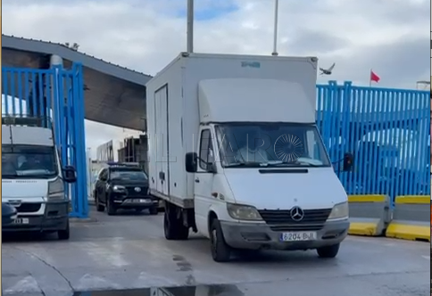 Camión entrando en Marruecos