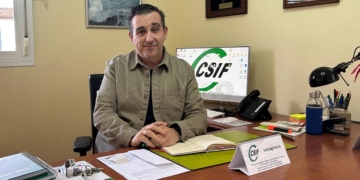 Luis Escobar, presidente del CSIF valora el relevo en la Dirección Provincial de Educación de Melilla