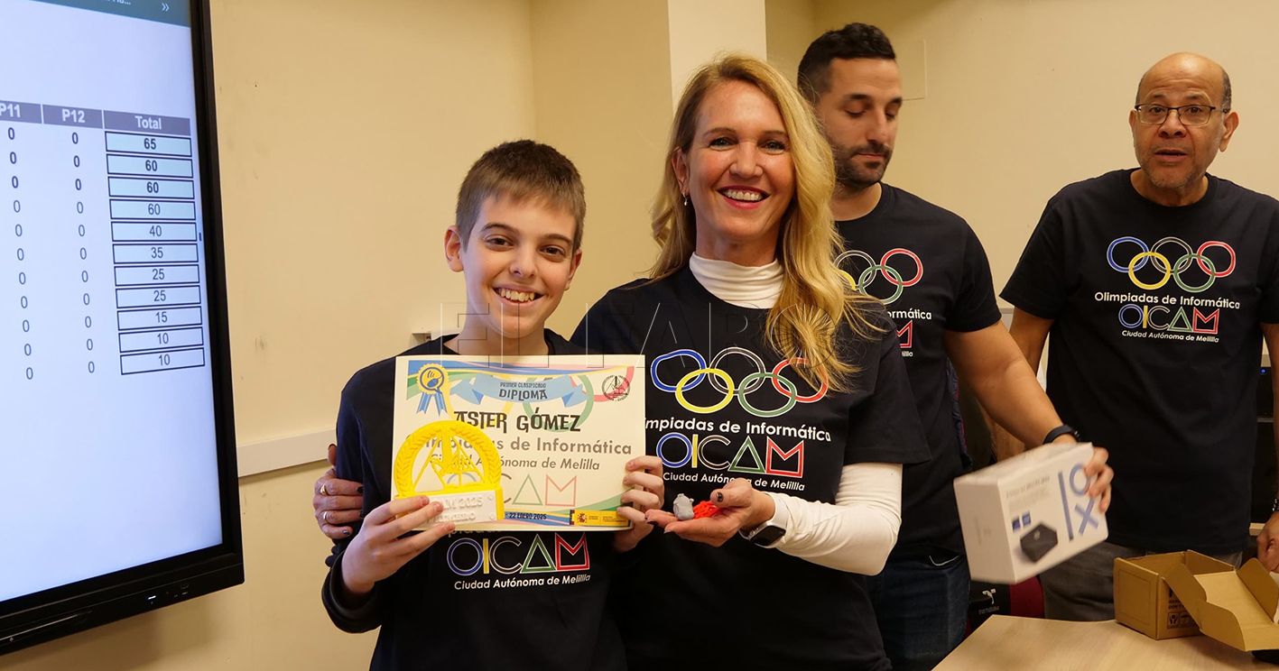 Asier Gómez gana la II Olimpiada Regional de Informática y representará a Melilla en la competición nacional