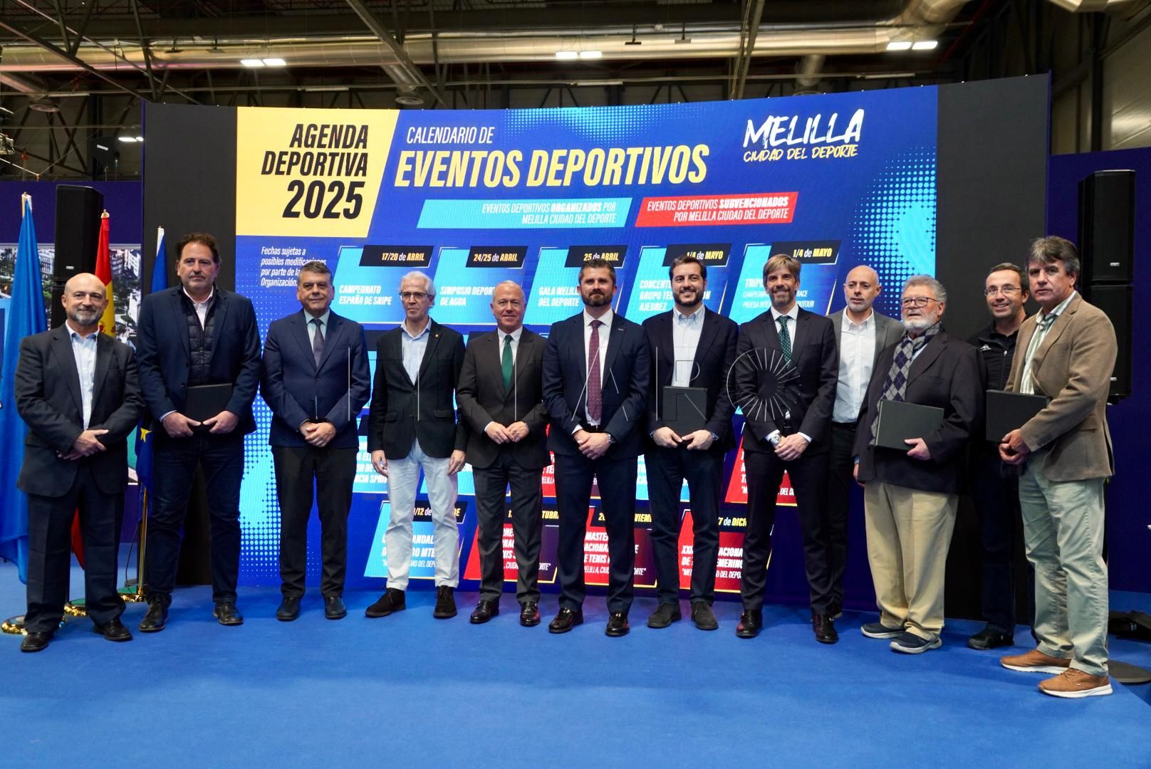 Melilla reúne en su stand a una quincena de presidentes nacionales