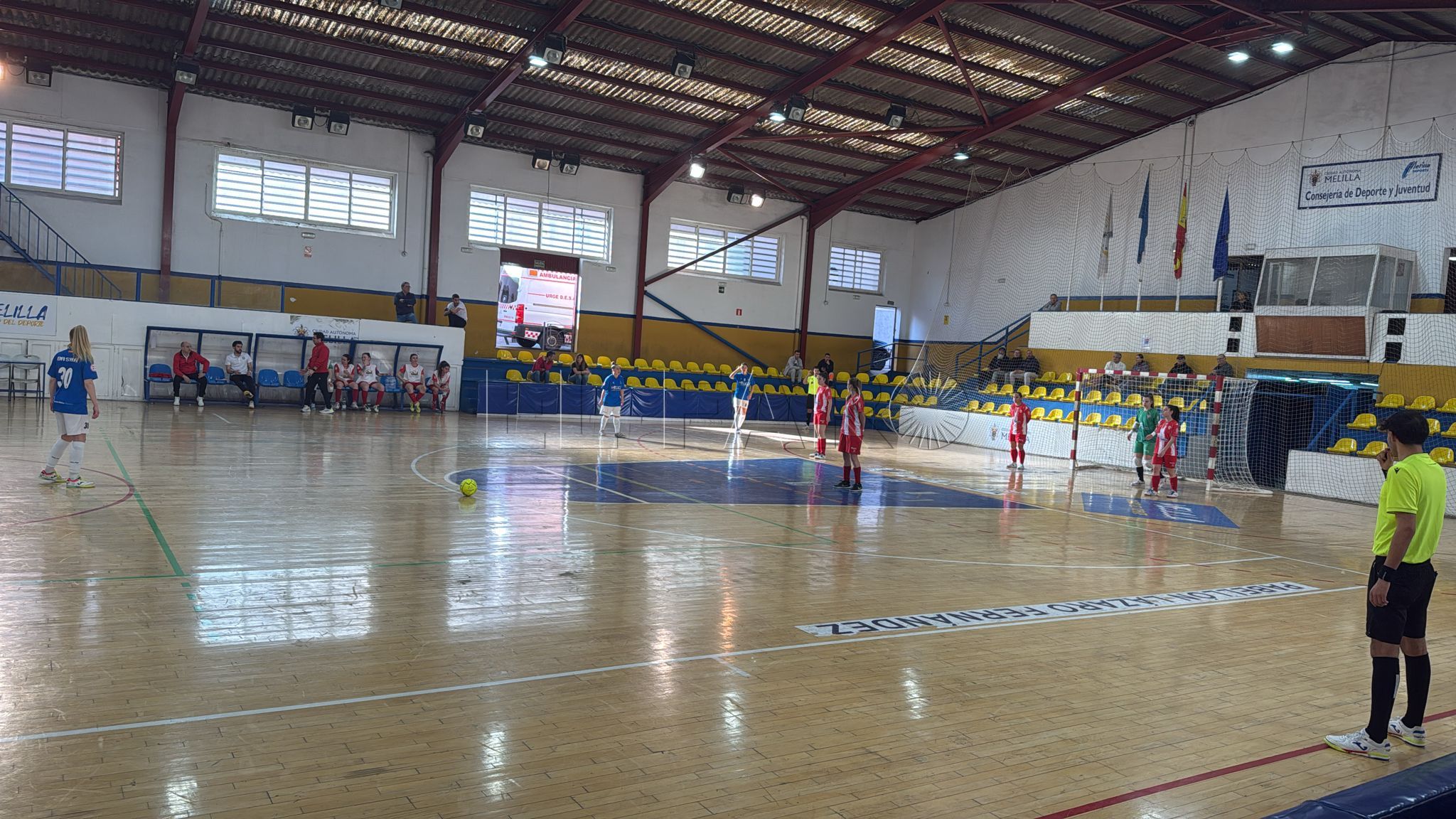 Goleada del filial melillense ante el cuadro del Hispania