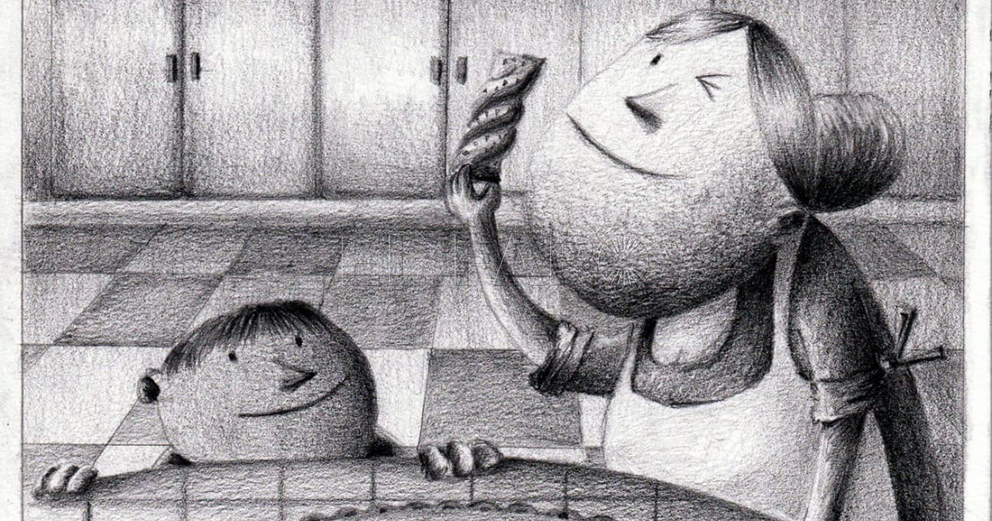 Salah Mezzian, finalista en un concurso de ilustración de una pastelería de Zaragoza