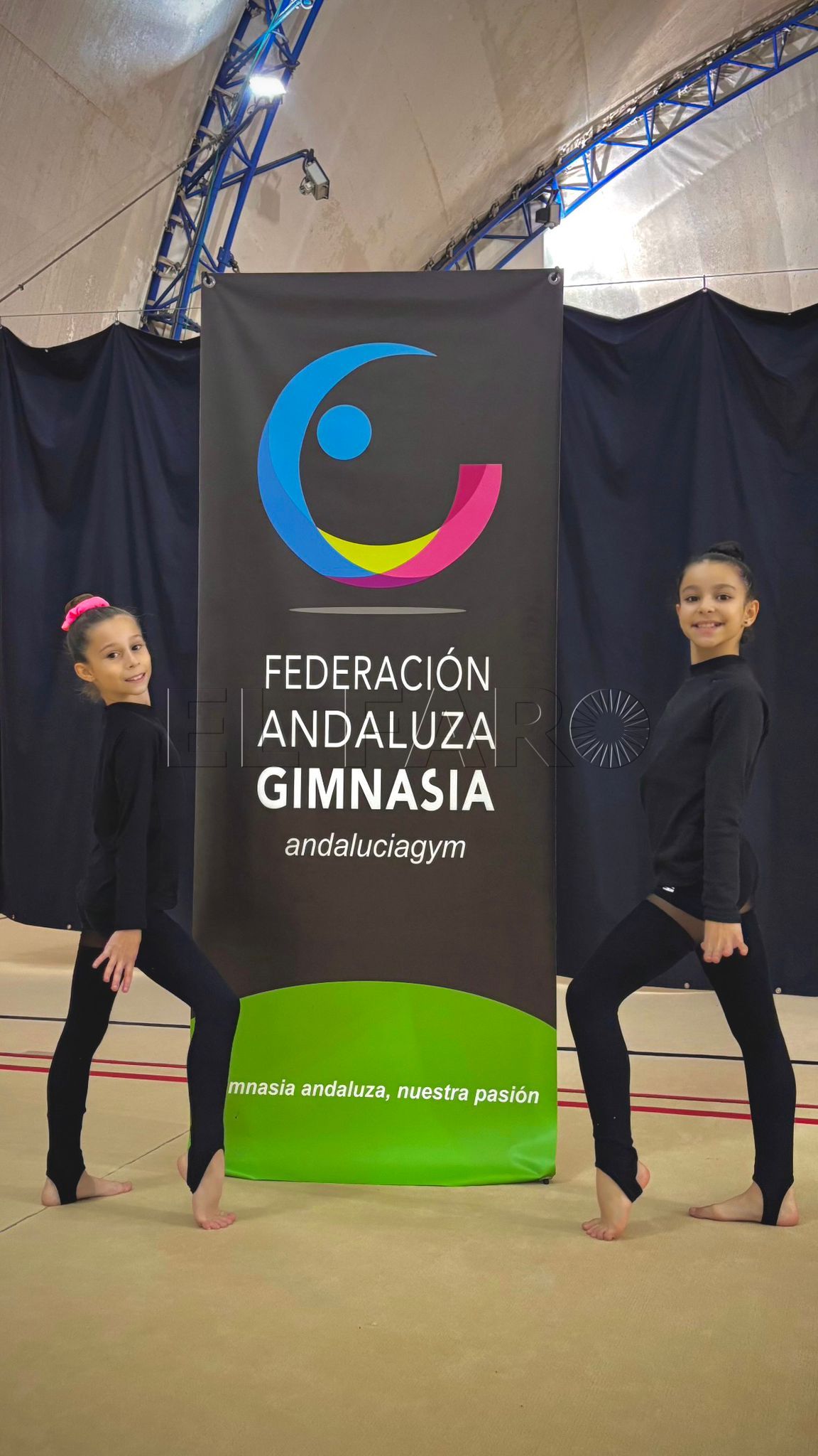 Aitana Imbroda y Valentina Bejerano dentro de la selección andaluza de gimnasia rítmica