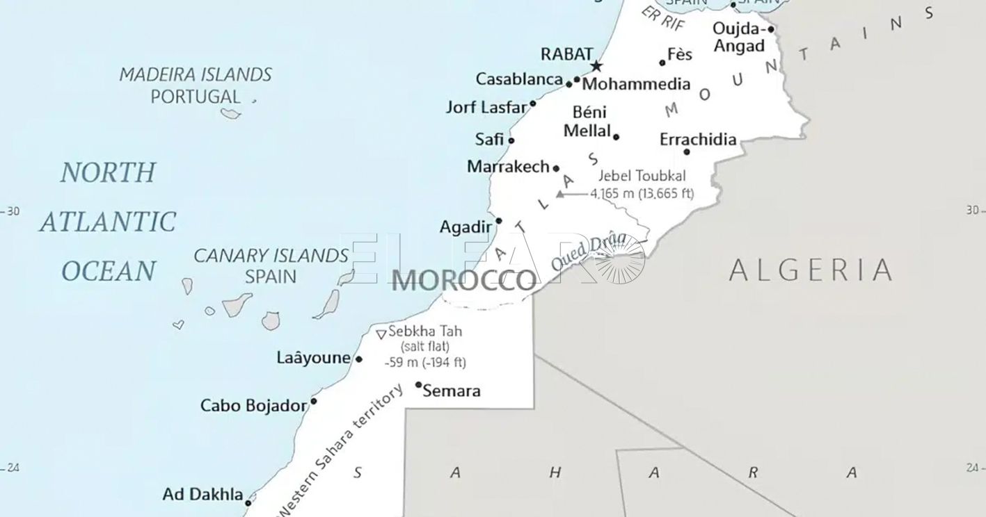 La CIA actualiza el mapa de Marruecos incorporando el Sáhara Occidental