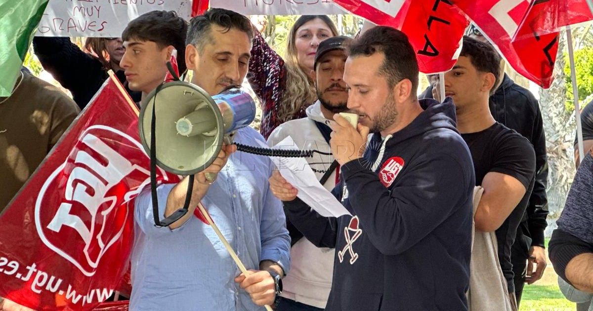 Concentración de vigilantes de seguridad