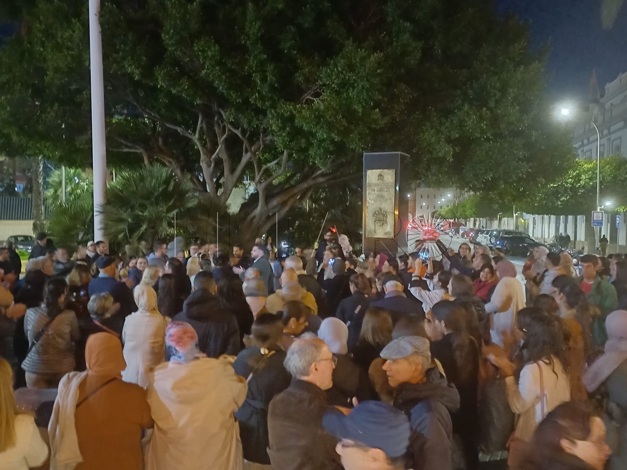 Imagen de la primera protesta