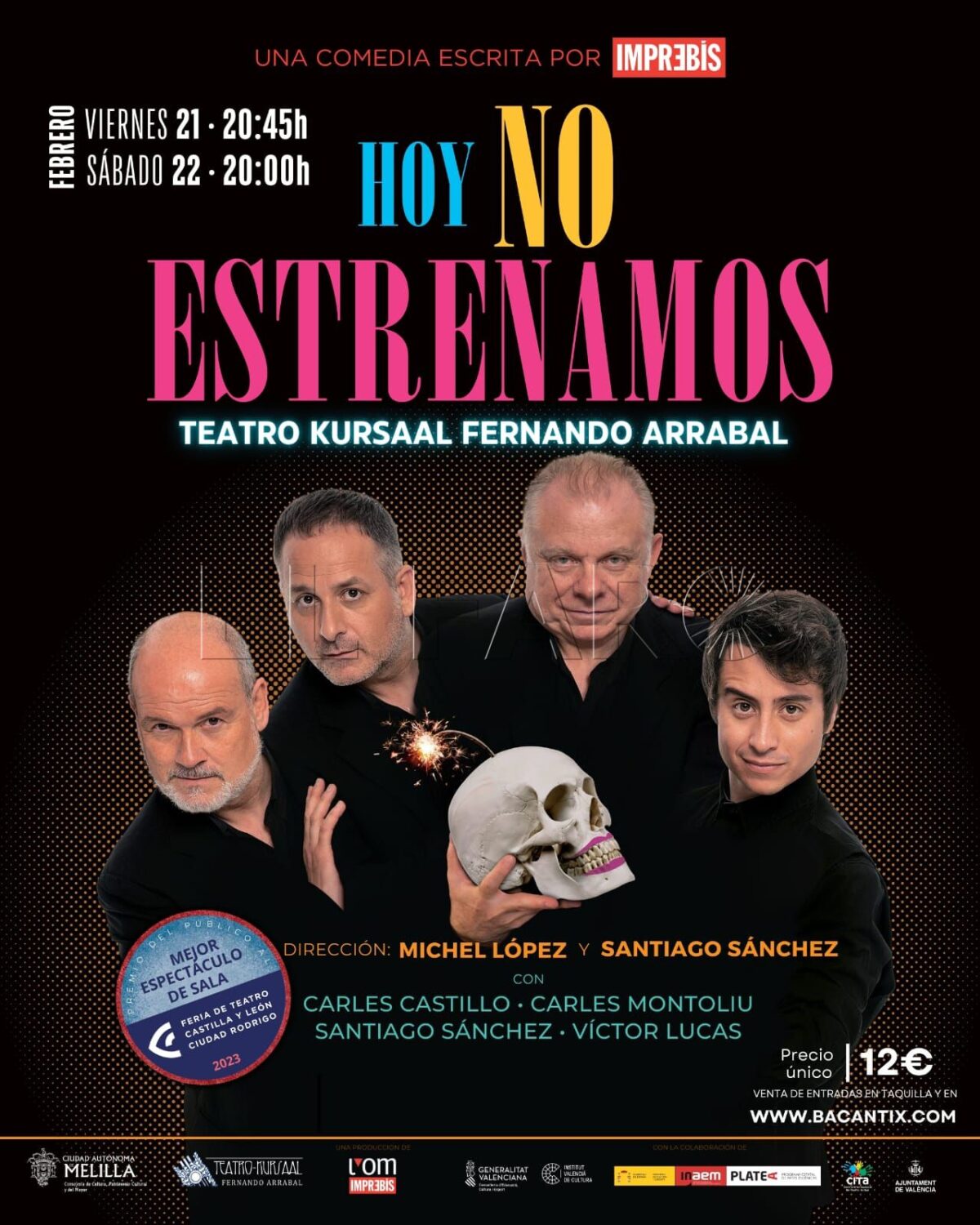 Llega a Melilla la divertida comedia 'Hoy no estrenamos'