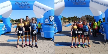 Víctor Zubicoa Terrer, del Club Atlético Melilla, y María Montserrat Miguel Quintana, del C.T. M1 Salinas CAR, se proclamaron vencedores del XIV Melilla de Duatlón Ciudad de Melilla disputado en 2024.