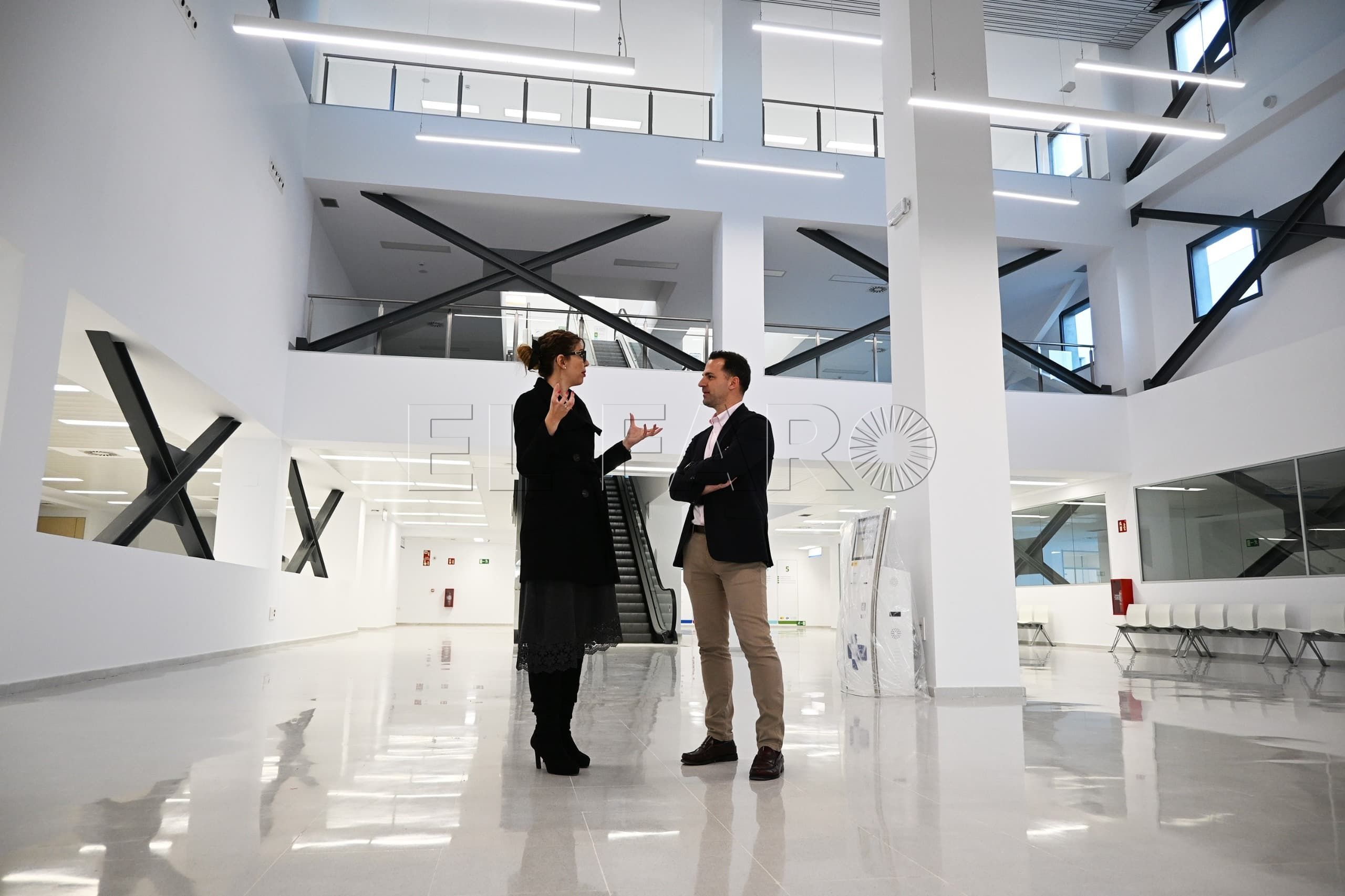 La delegada en el nuevo hospital