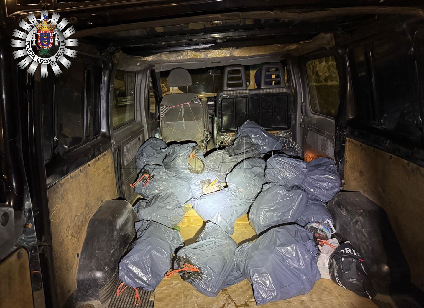 Neumáticos en bolsas de basura