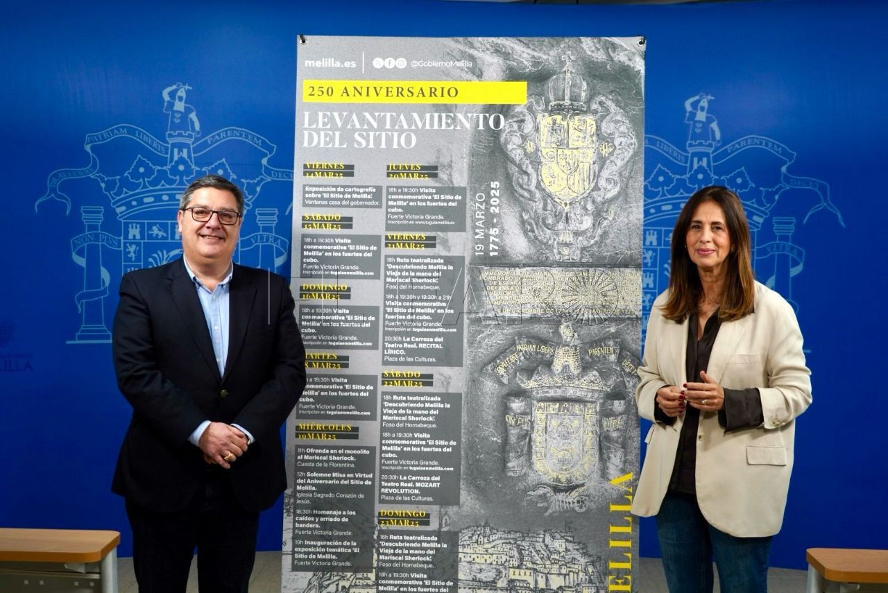 Melilla celebra el 250º aniversario del levantamiento del sitio con una programación especial