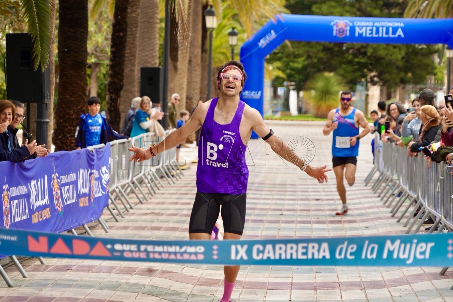 Víctor Zubioca y Marta Bautista , ganadores de la IX de la Carrera de la Mujer