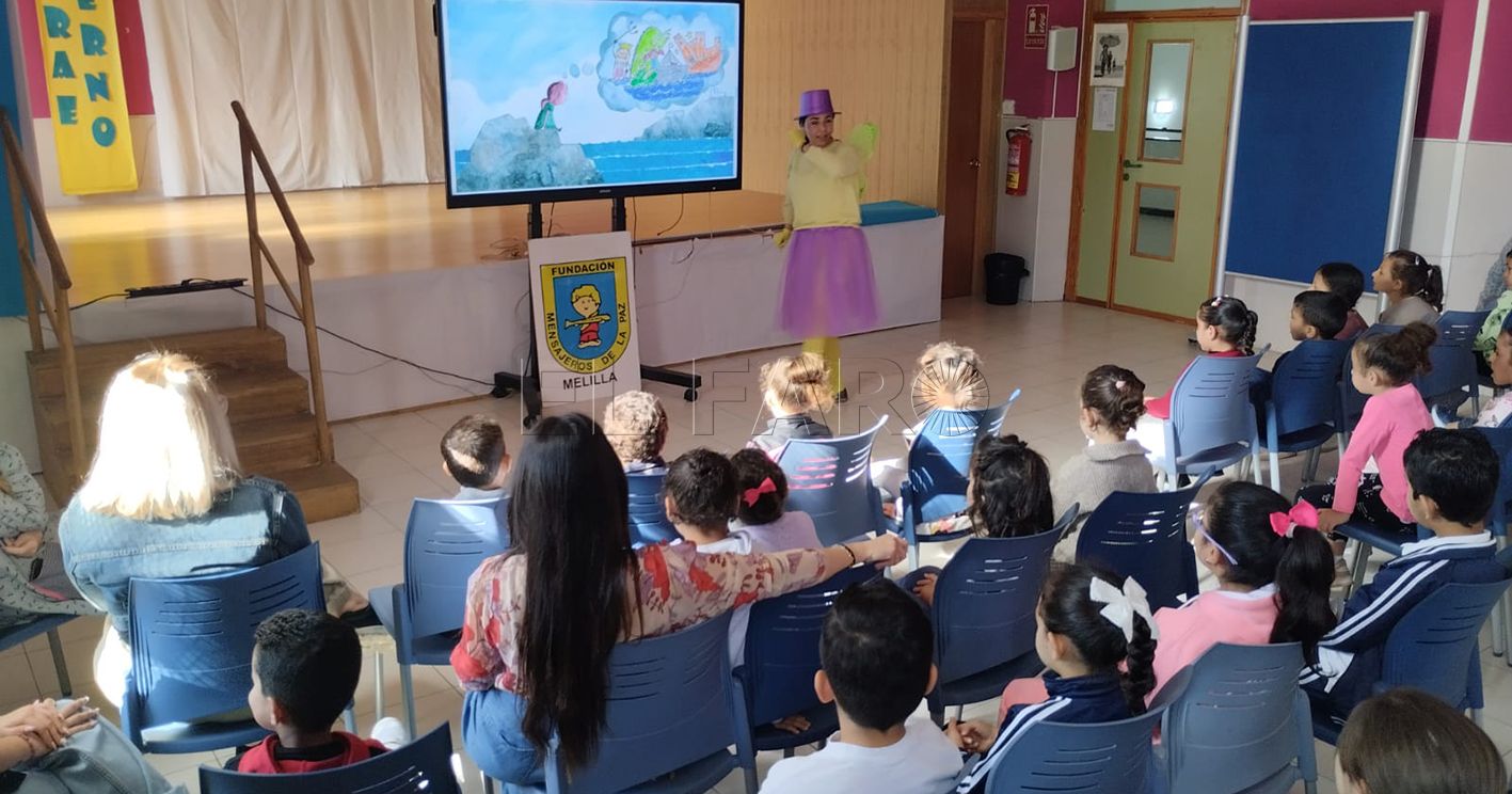 Mensajeros de la Paz realiza un taller de cuentacuentos en el CEIP Mediterráneo