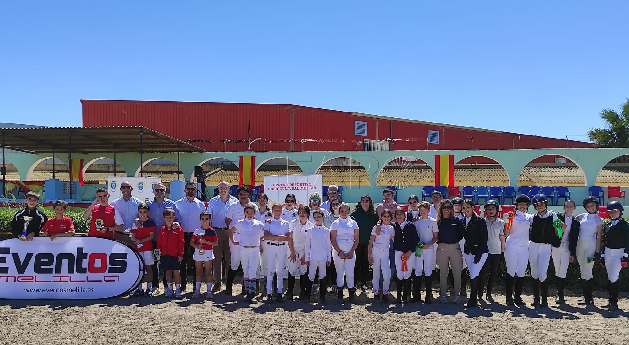 Enorme espectáculo en el mundo de la hípica melillense