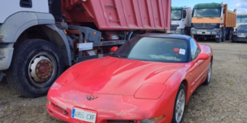 Uno de los coches incautados