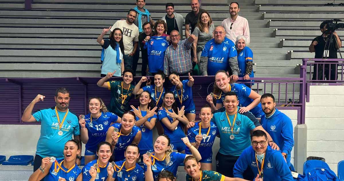 El CV Melilla logra el subcampeonato y el ascenso de categoría en La Laguna