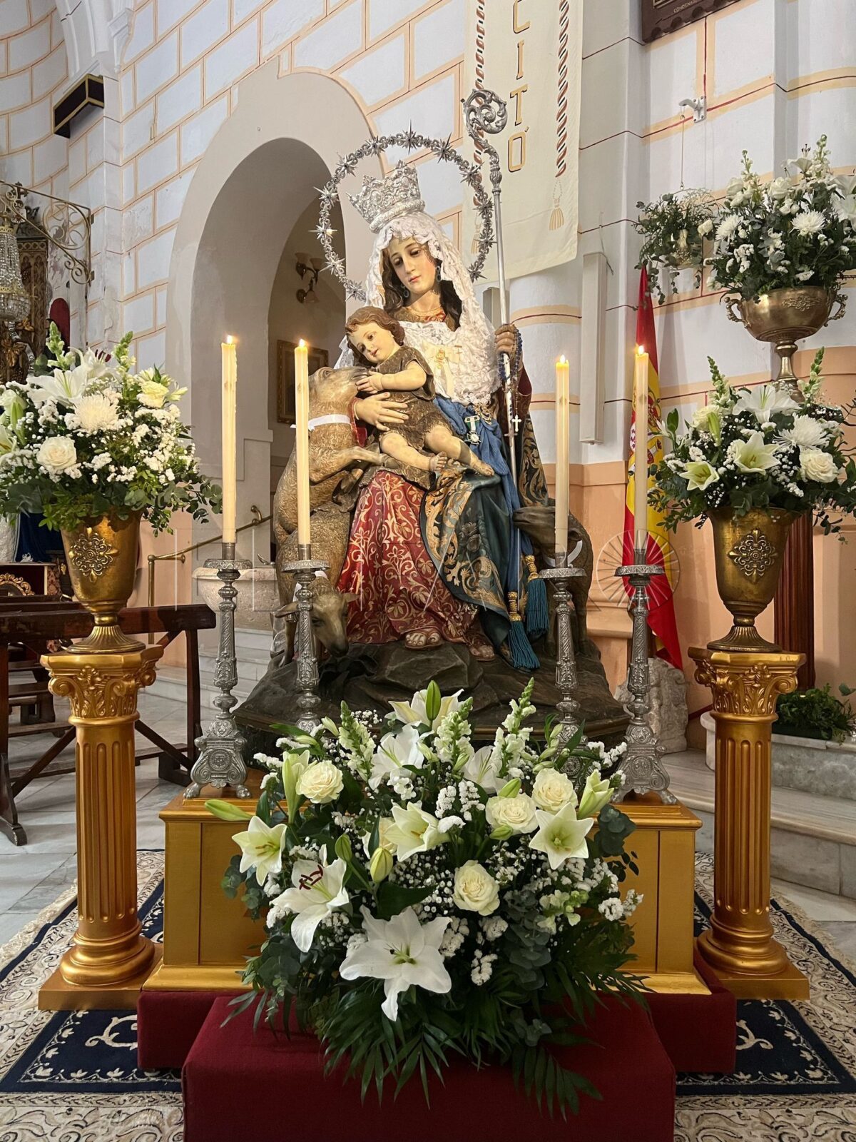 La Divina Pastora saldrá mañana en Procesión de Alabanzas