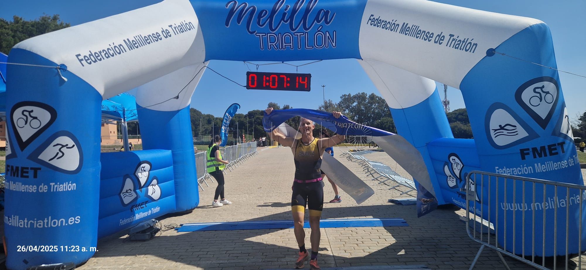 Juan Barrios y Lucía Romero, ganadores del XV Duatlón Ciudad de Melilla
