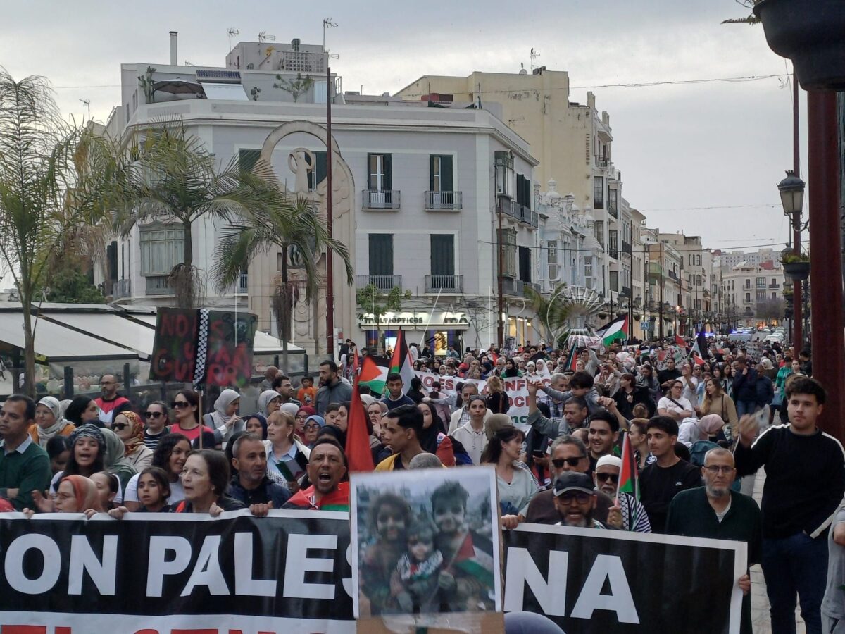 Centenares de melillenses retoman las marchas en apoyo al pueblo palestino