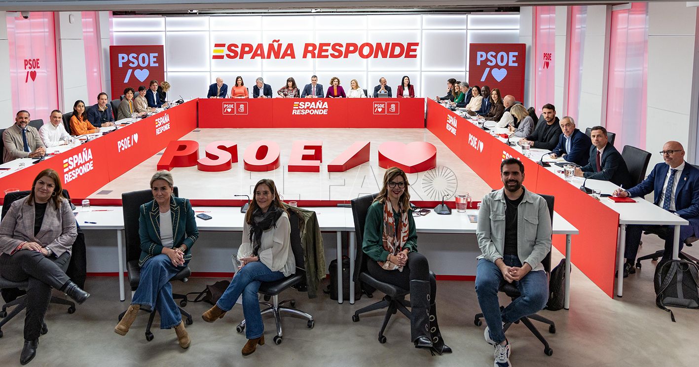 Moh asiste a la Comisión Ejecutiva Federal del PSOE en Ferraz
