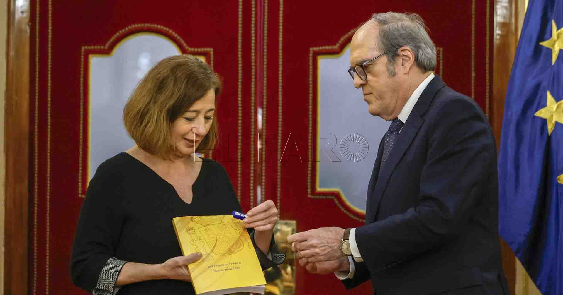 Gabilondo con la presidenta del Congreso