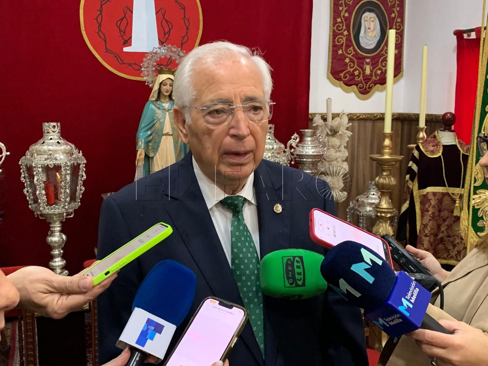 Juan José Imbroda: "El año que viene tendremos una iglesia prácticamente nueva y en condiciones"