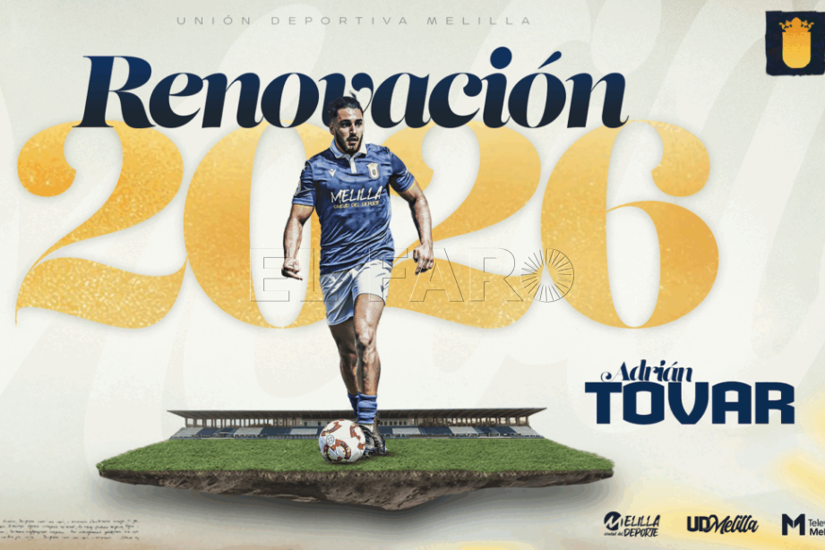 El lateral Adrián Tovar sigue un año más en Melilla