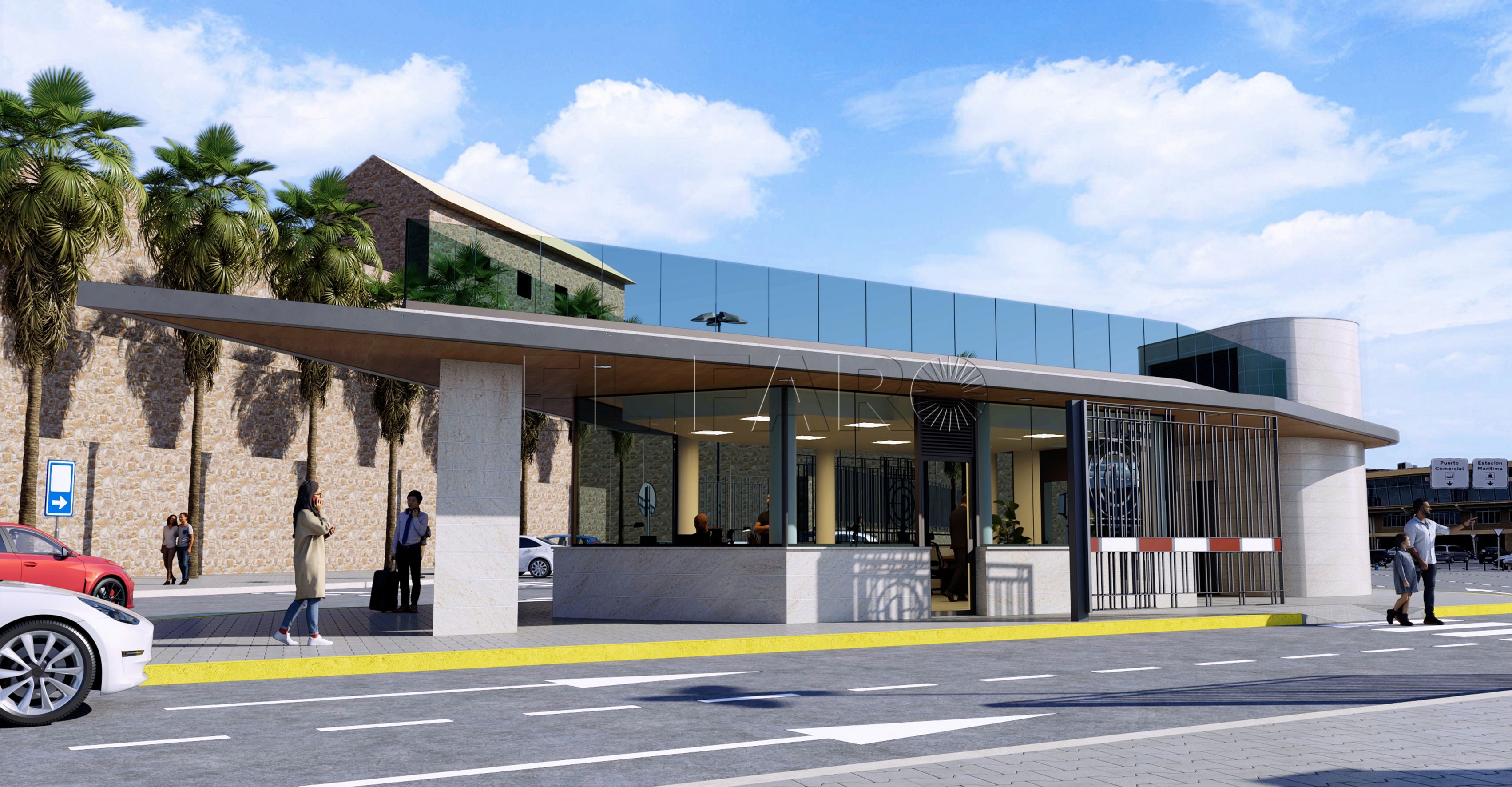 Imagen de cómo quedará el puesto de control