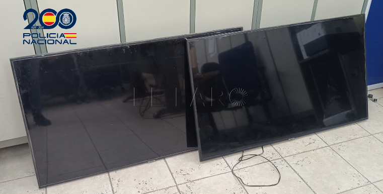 La Policía Nacional detiene a un ladrón que robó cuatro televisores en un restaurante