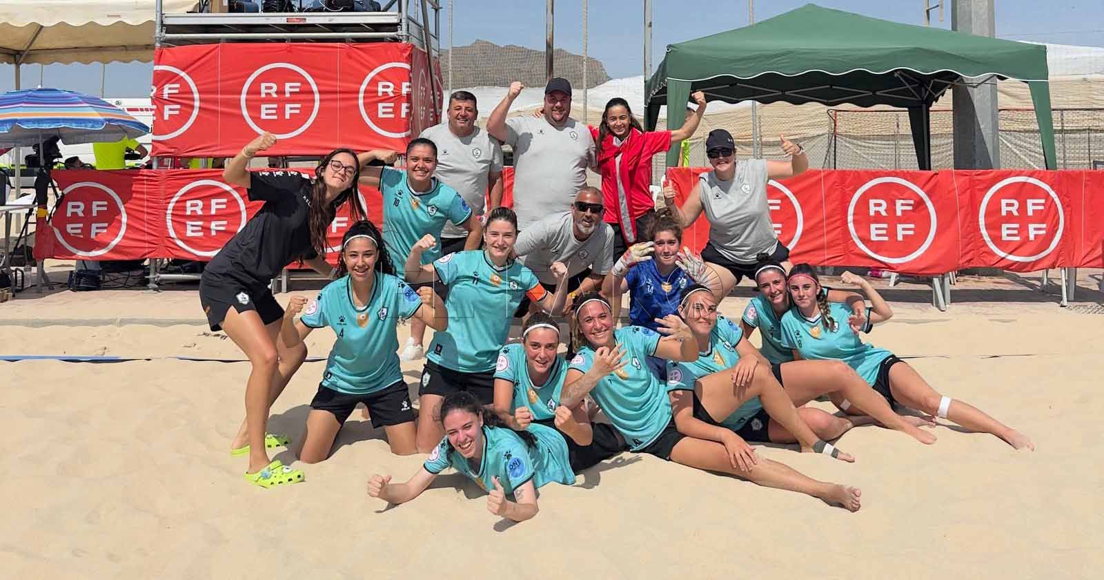 Grandes triunfos del fútbol playa local en la Segunda División