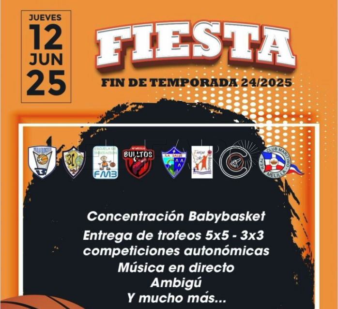 La Federación Melillense de Baloncesto organiza su Fiesta Fin de la Temporada