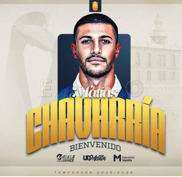 Mati Chavarría, nuevo delantero de la UD Melilla para la temporada 2025/26