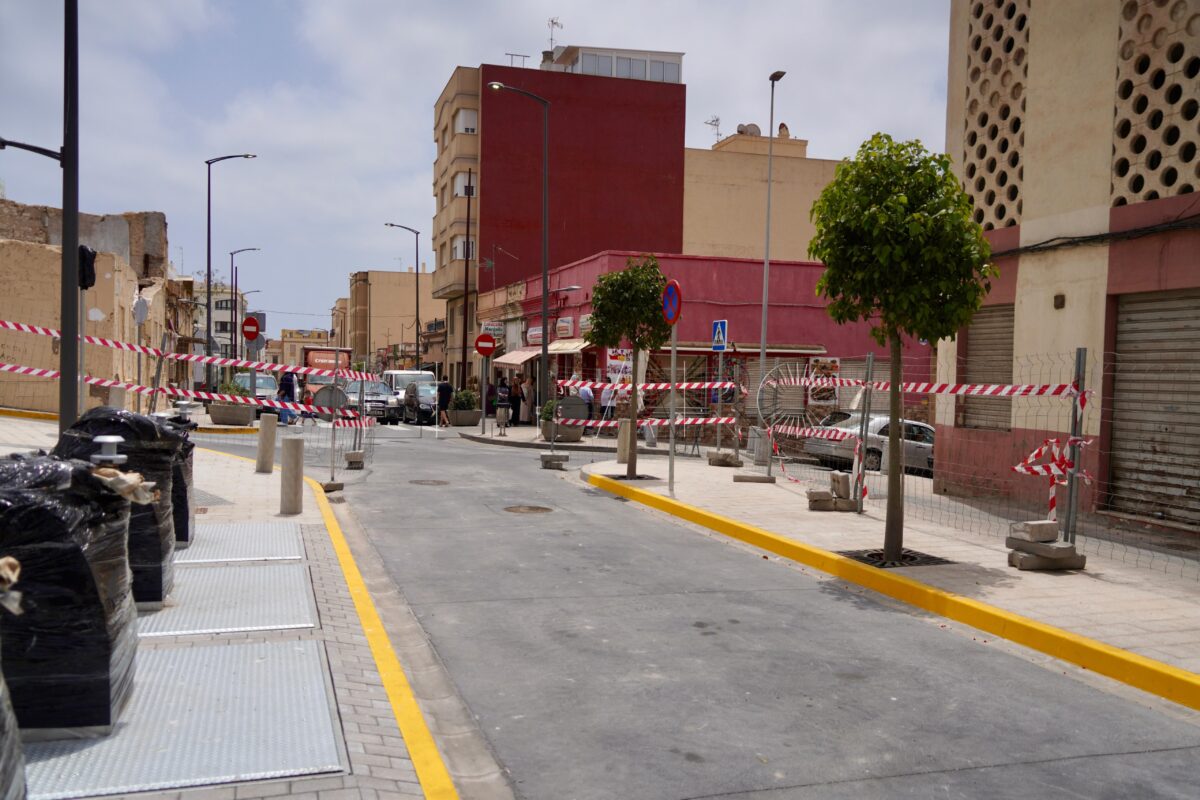 Concluyen las obras de adecuación de la calle Margallo